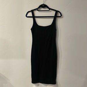 Black Zara tank top dress. Perfect for summertime cotton like material.